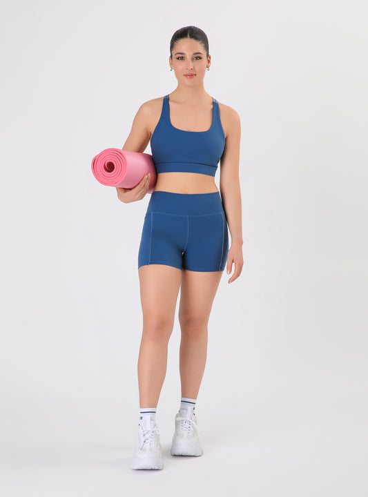 Calza Mariana Color Azul