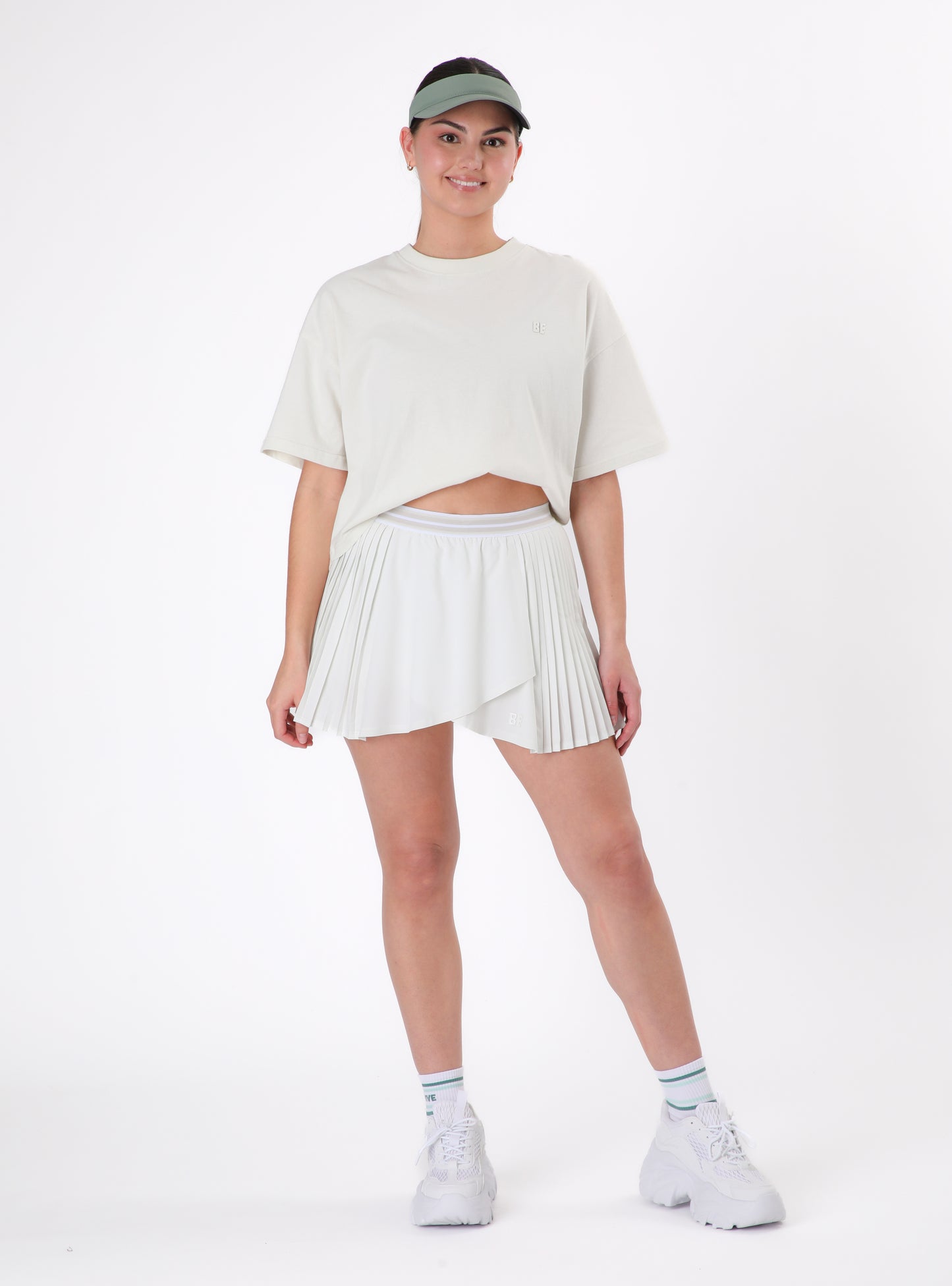 Falda short Sonia color café