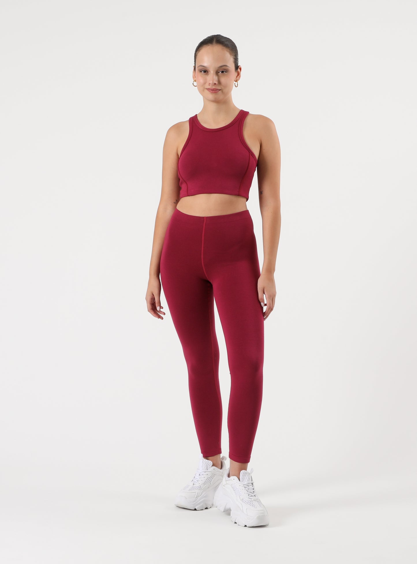 Calza Olive color Rojo