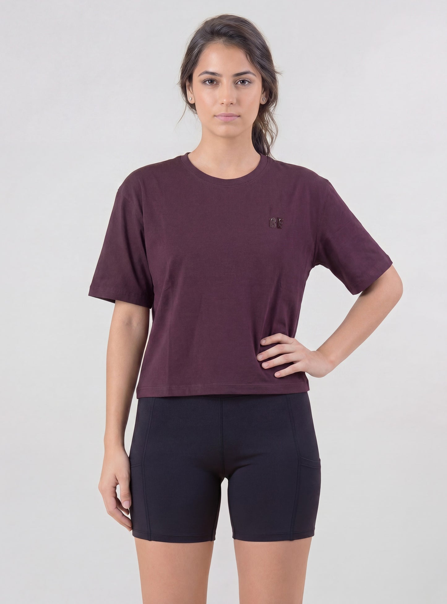 Polera Loisa color burdeo