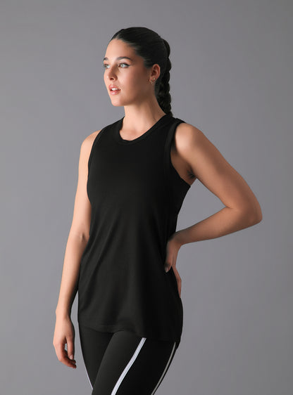 Polera Bali Tank Color Negro