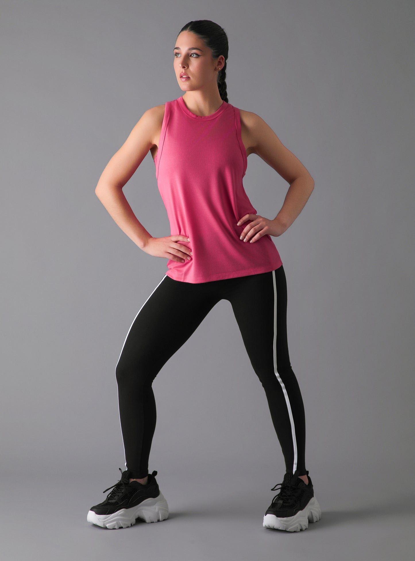 Polera Bali Tank Color Fucsia