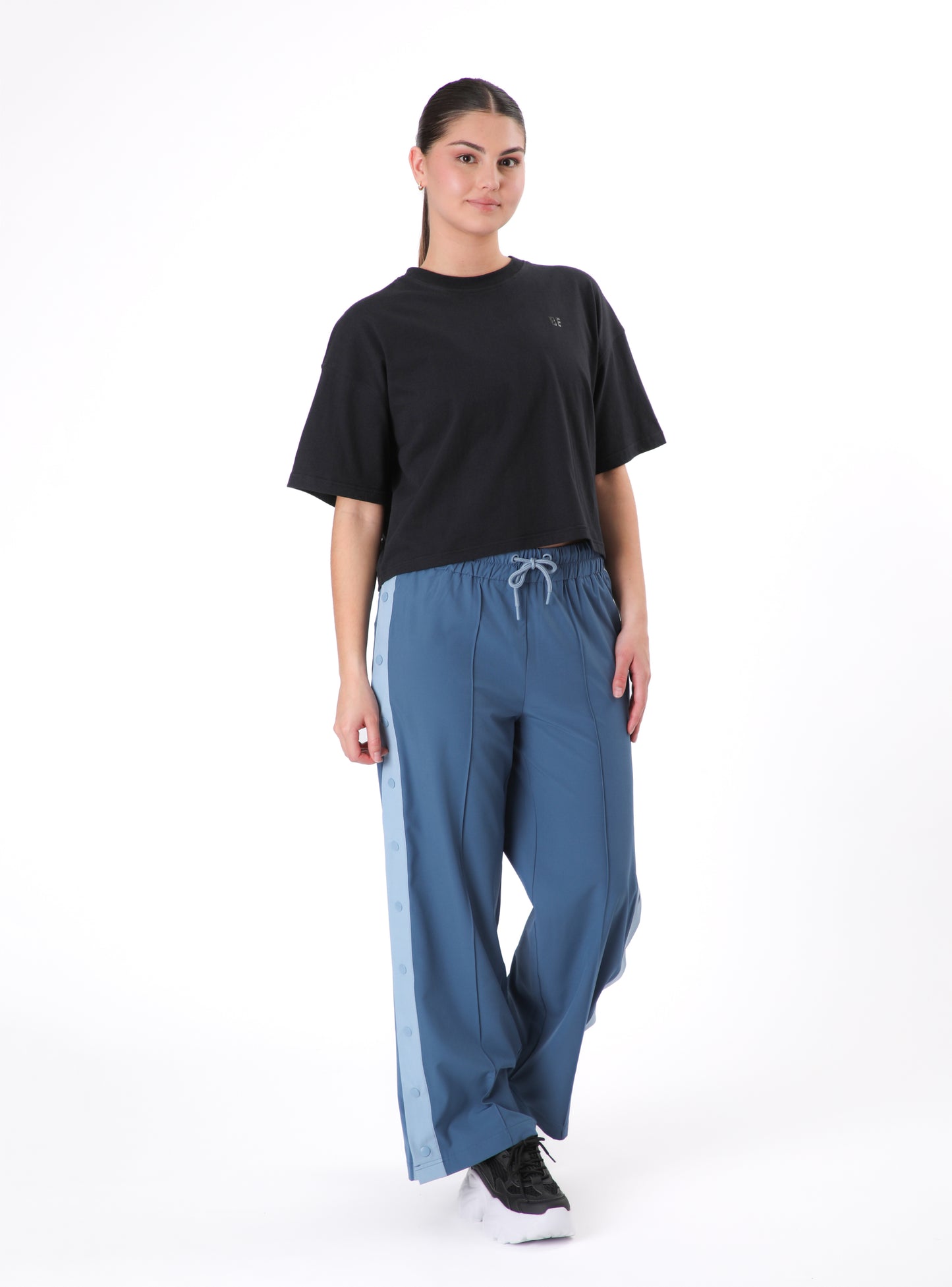 Polera Celeste Color Negro