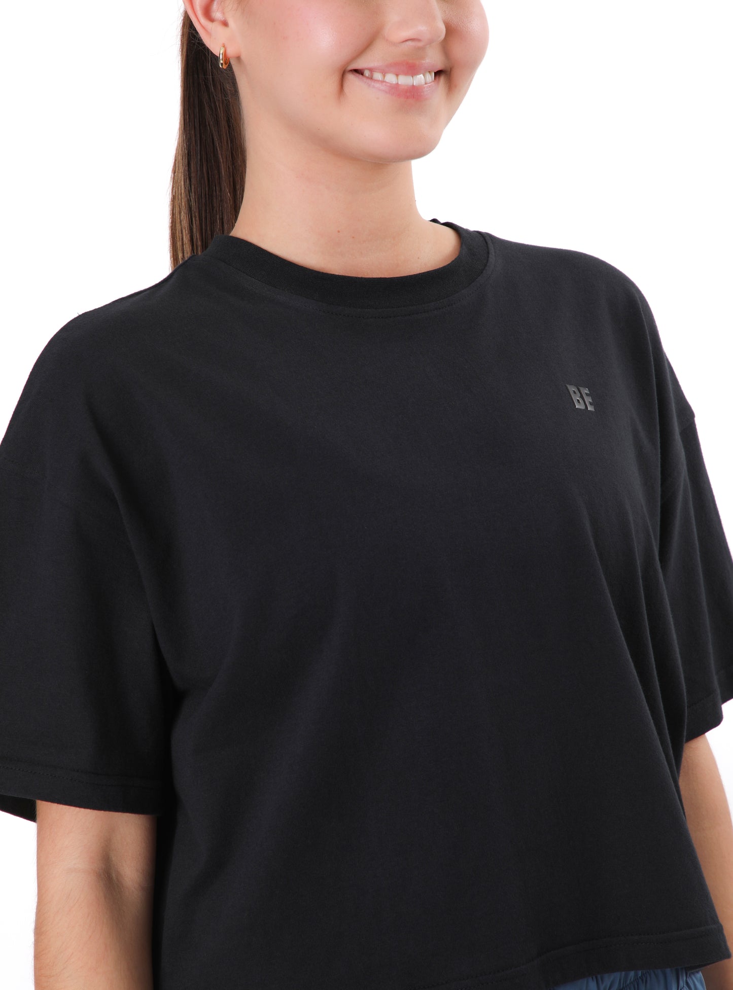 Polera Celeste Color Negro