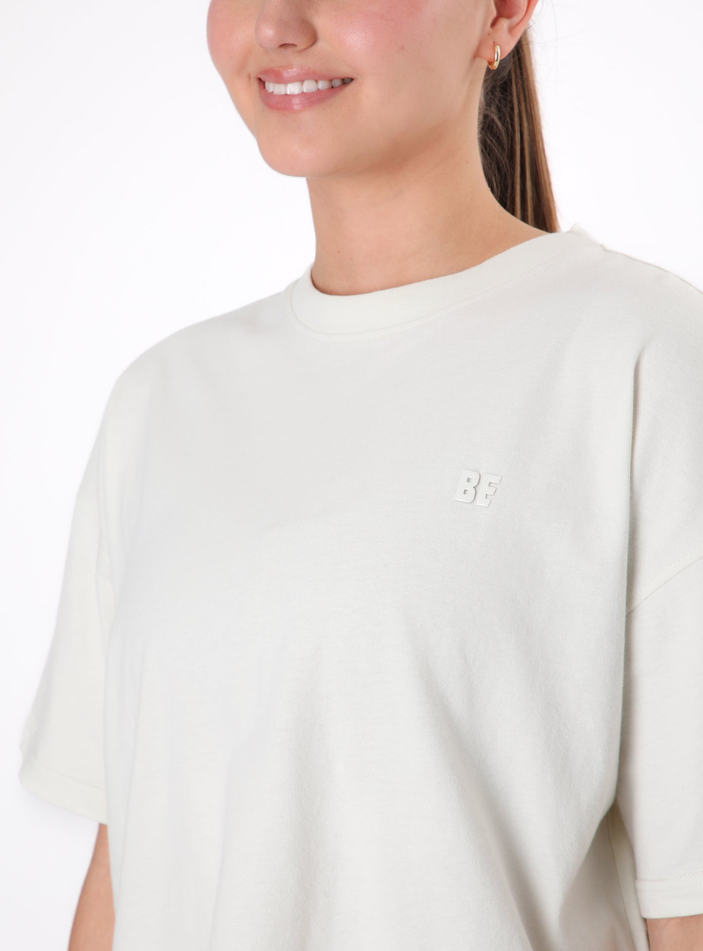 Polera Celeste Color Crema