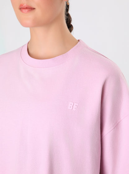 Polera Celeste Color Rosado Claro