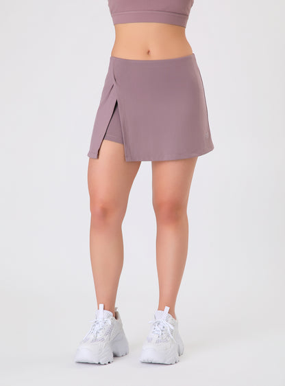 Falda Short Penélope Color Morado Claro