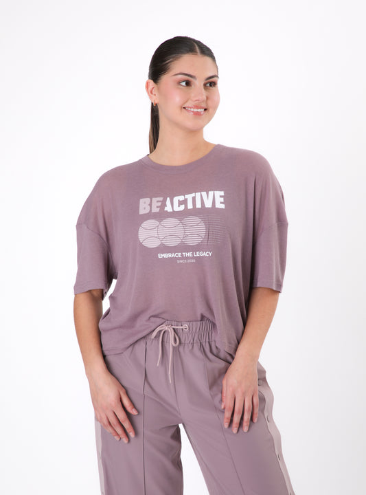 Polera Elisa color Morado Claro