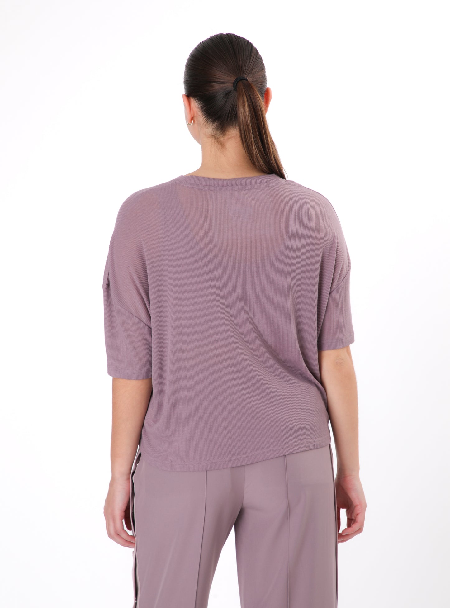 Polera Elisa color Morado Claro