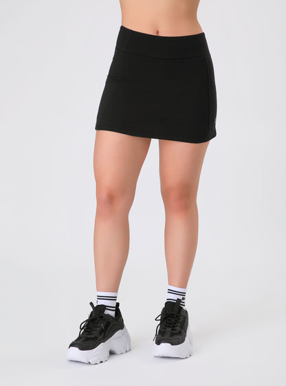 Falda Olivia color negro