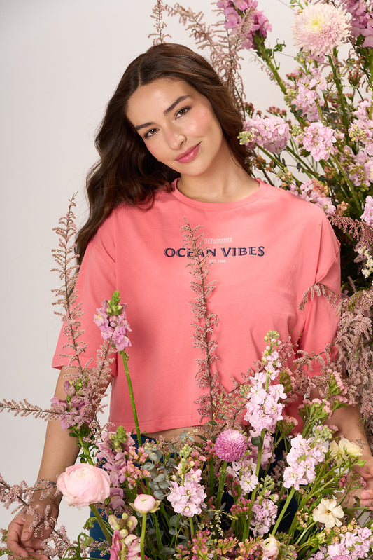 Polera Sylvie color coral