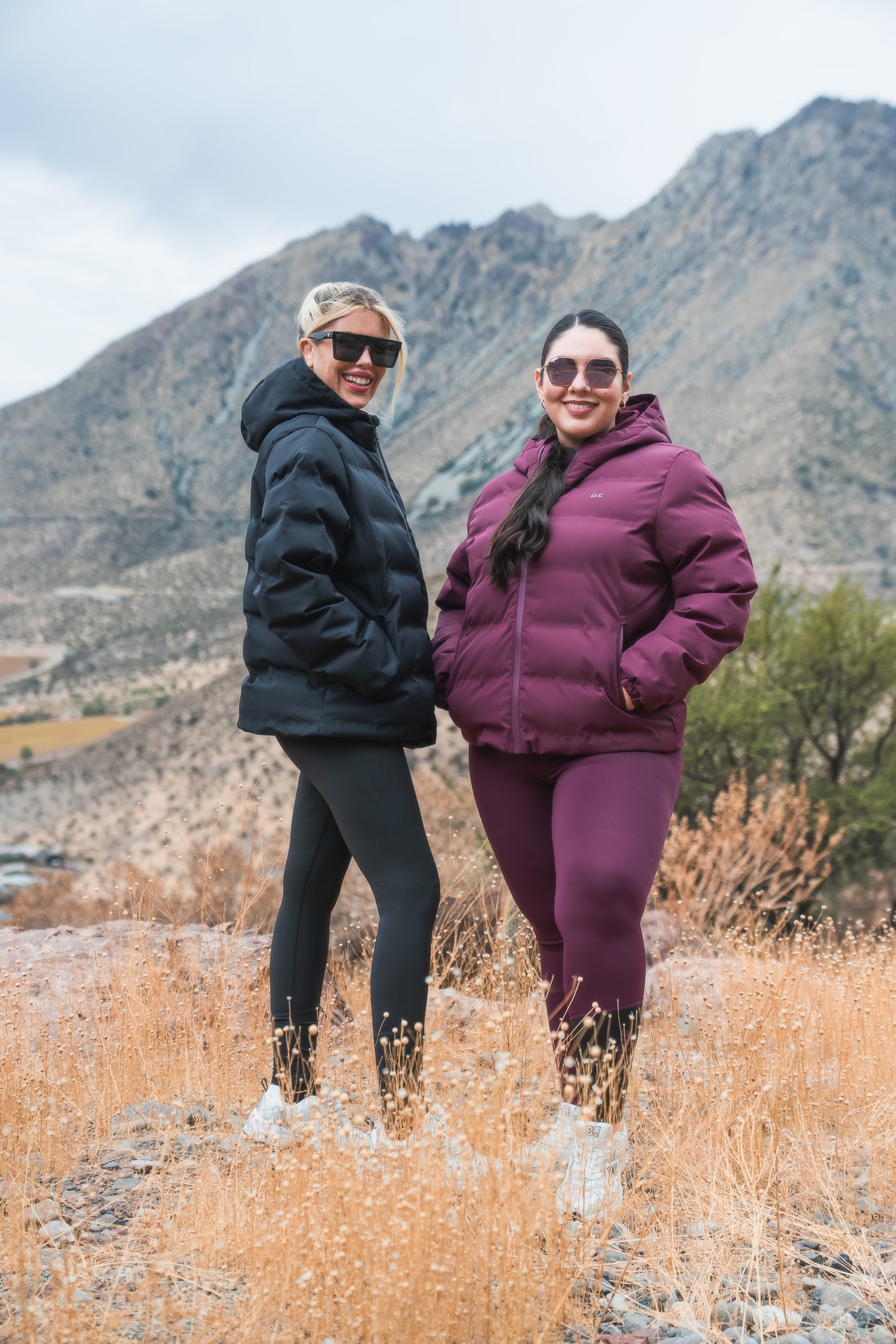 Parka Margarita color burdeo