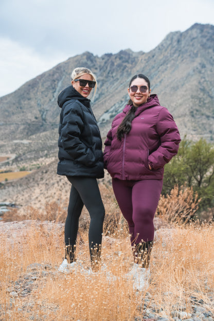Parka Margarita color burdeo