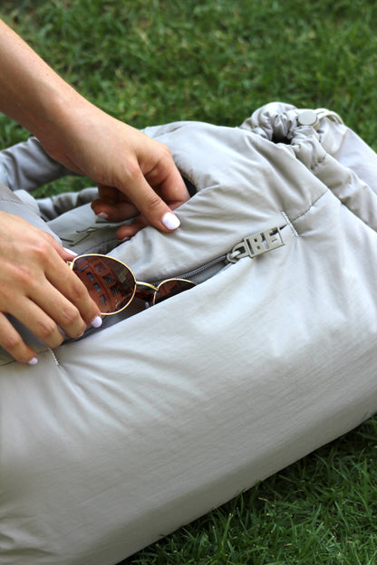 Bolso de gimansio Sol color beige claro