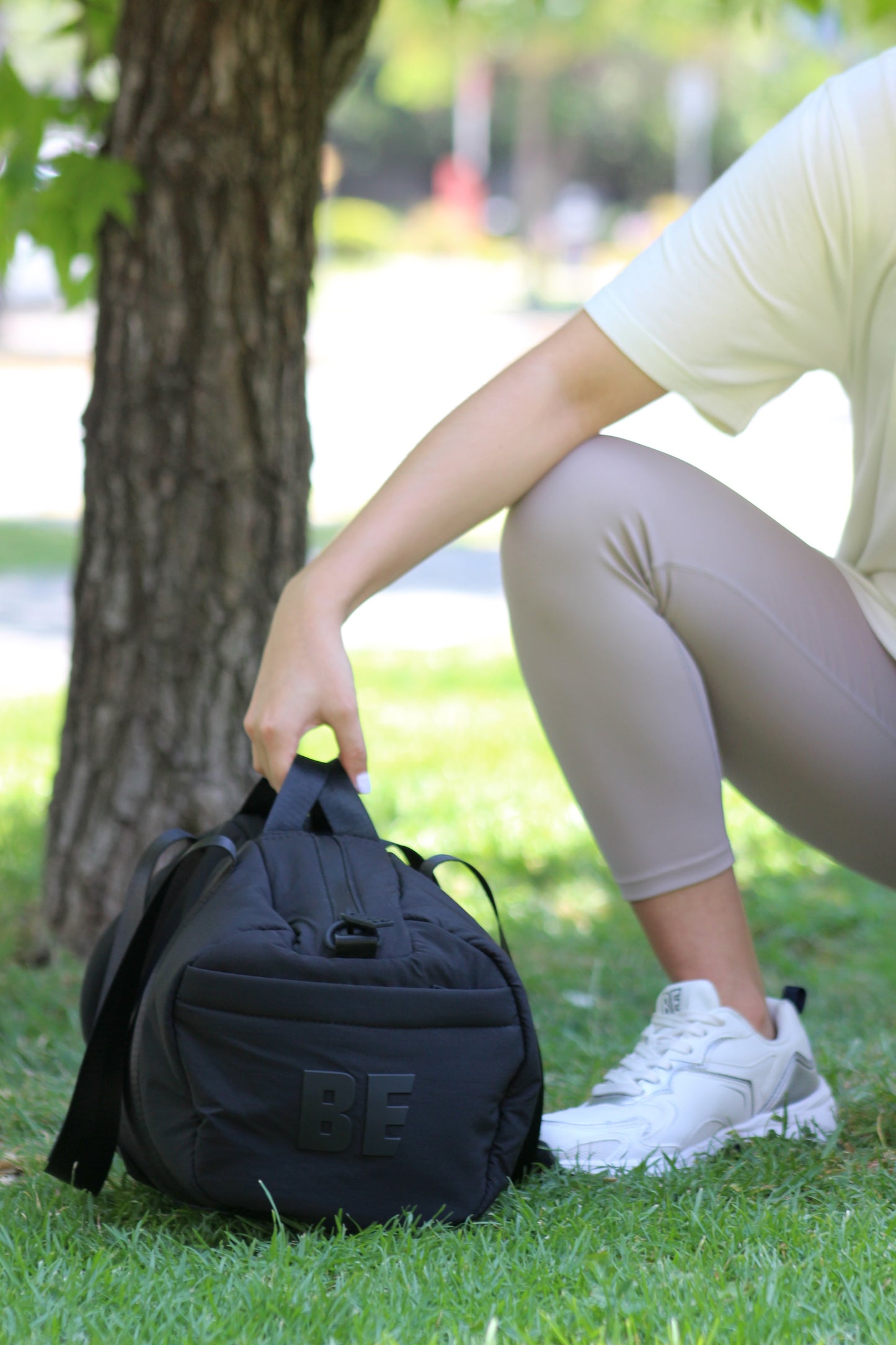 Bolso de gimnasio Luna color rosa palo