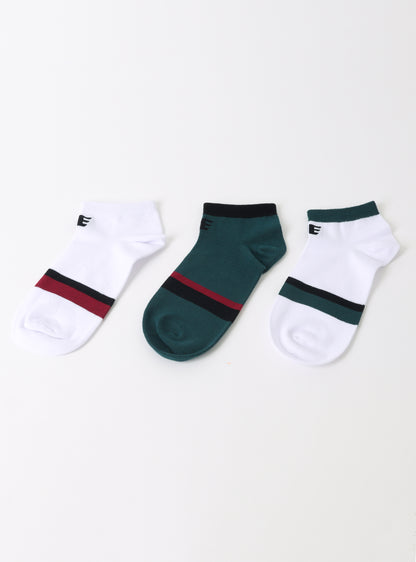 Calcetines cortos tripack multicolor1