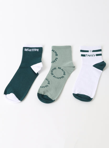 Calcetines tripack largo 3/4 multicolor2