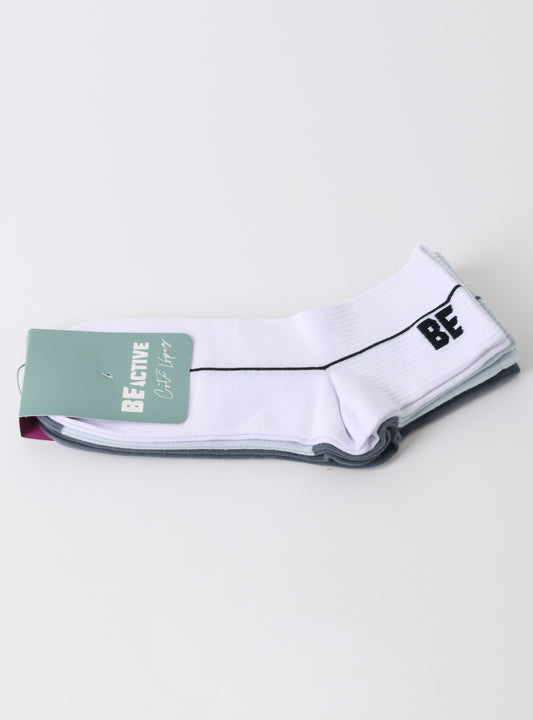 Calcetines tripack largo 3/4 multicolor3