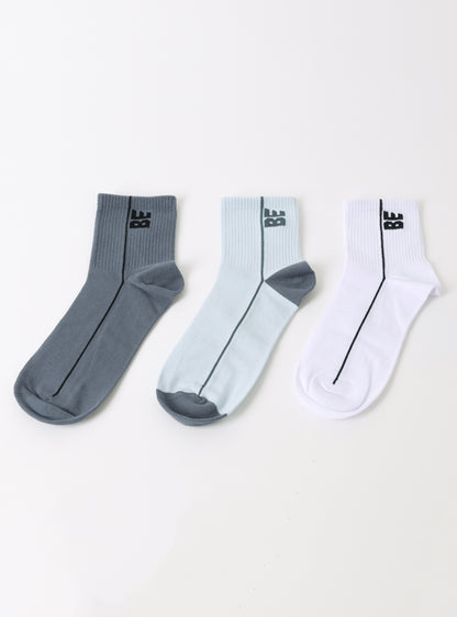 Calcetines tripack largo 3/4 multicolor3