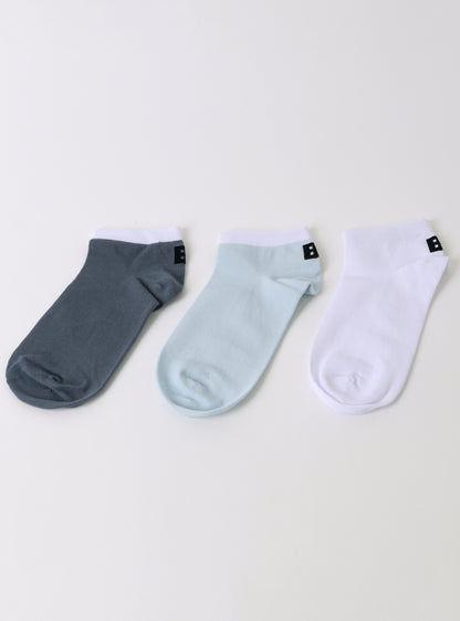 Calcetines cortos tripack multicolor2