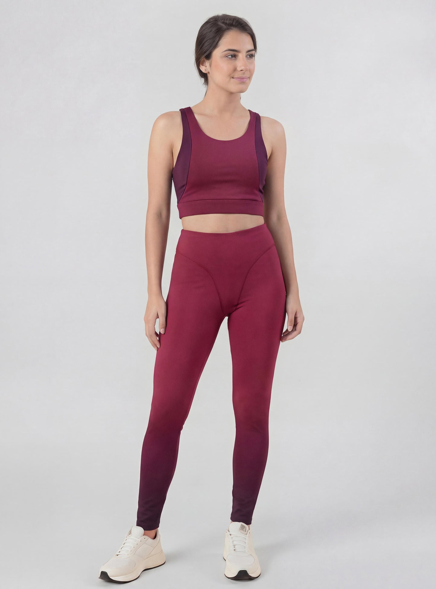Calza Catalina color burdeo