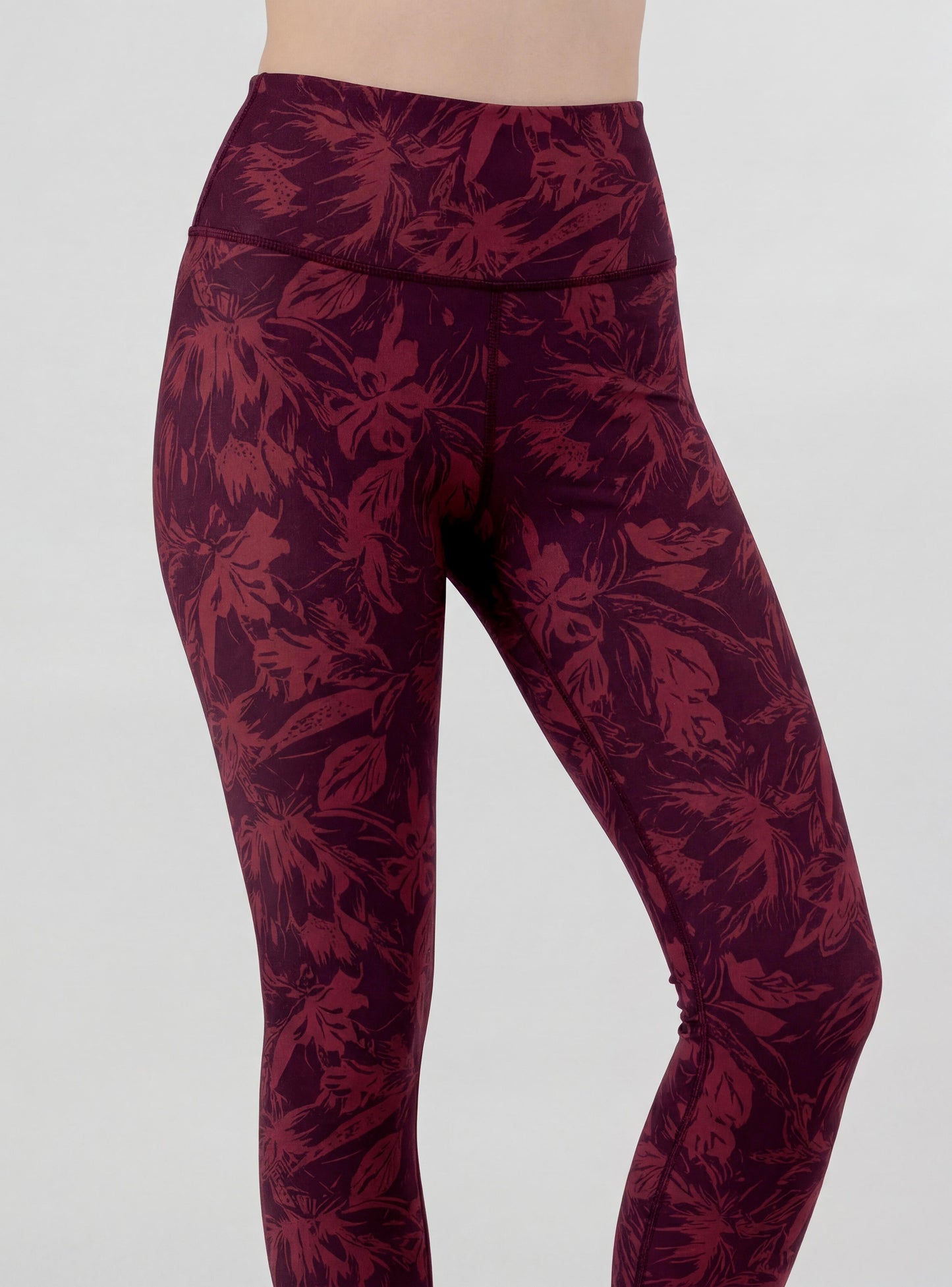 Calza Florella color burdeo