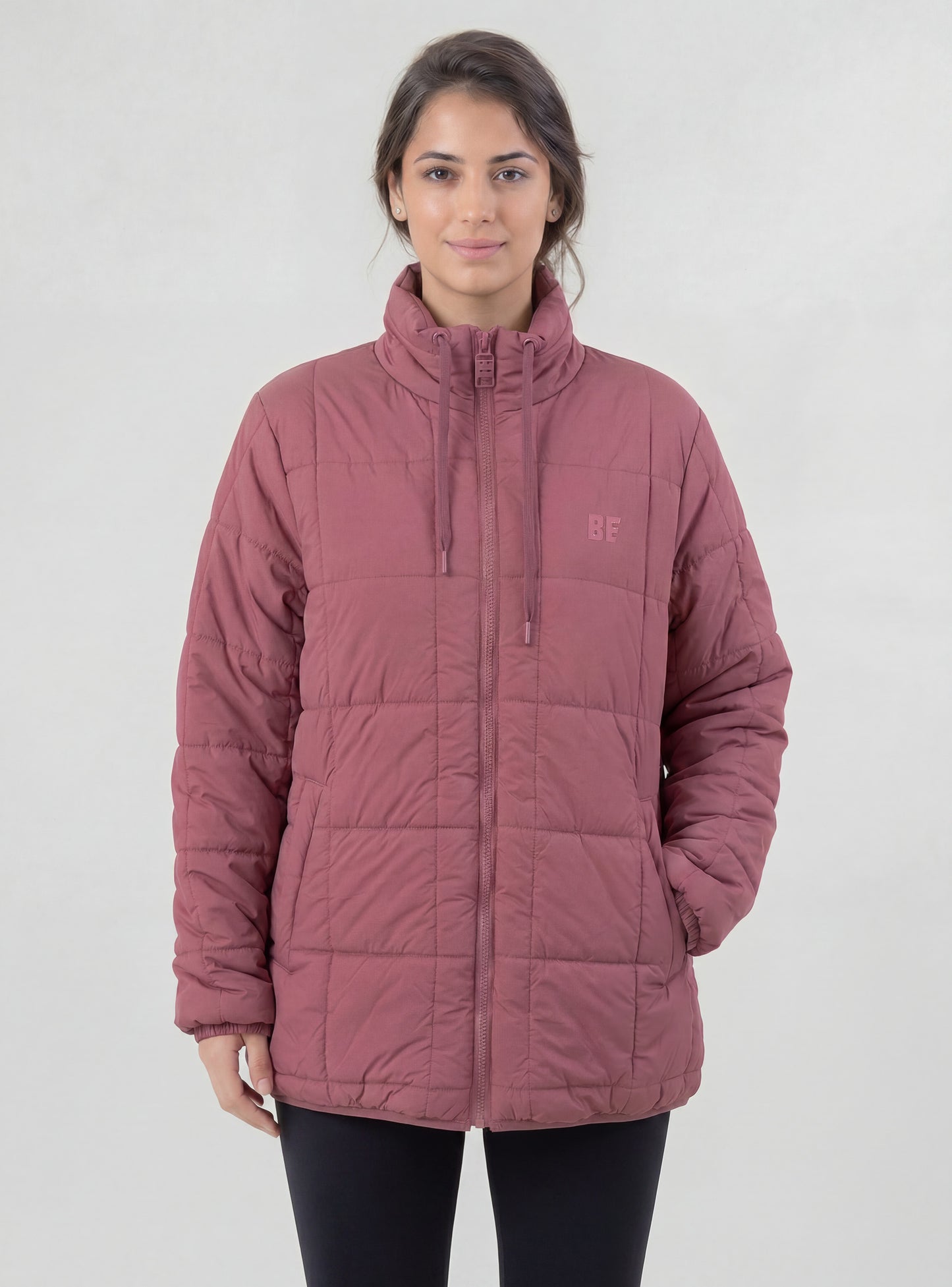 Parka Giorgia color rosado oscuro