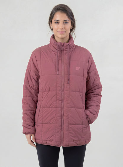 Parka Giorgia color rosado oscuro