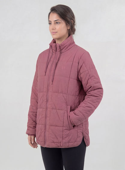 Parka Giorgia color rosado oscuro