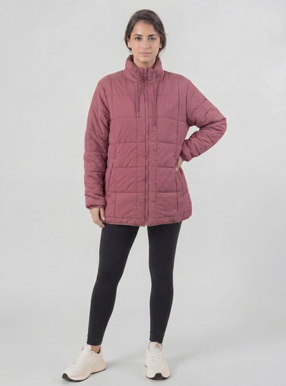 Parka Giorgia color rosado oscuro