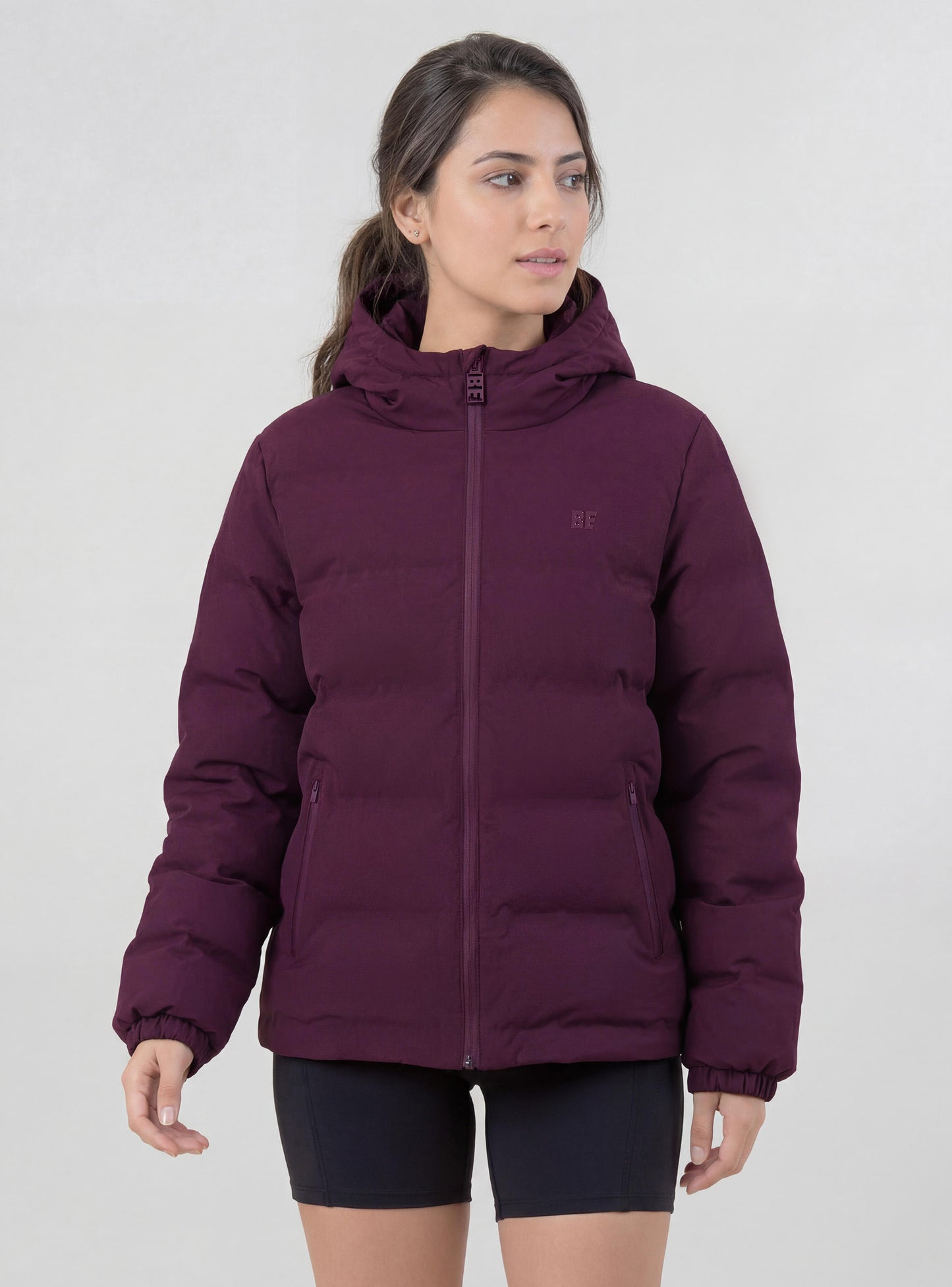 Parka Margarita color burdeo