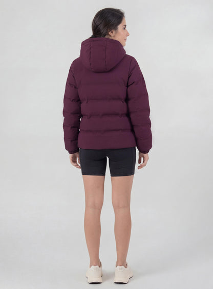 Parka Margarita color burdeo