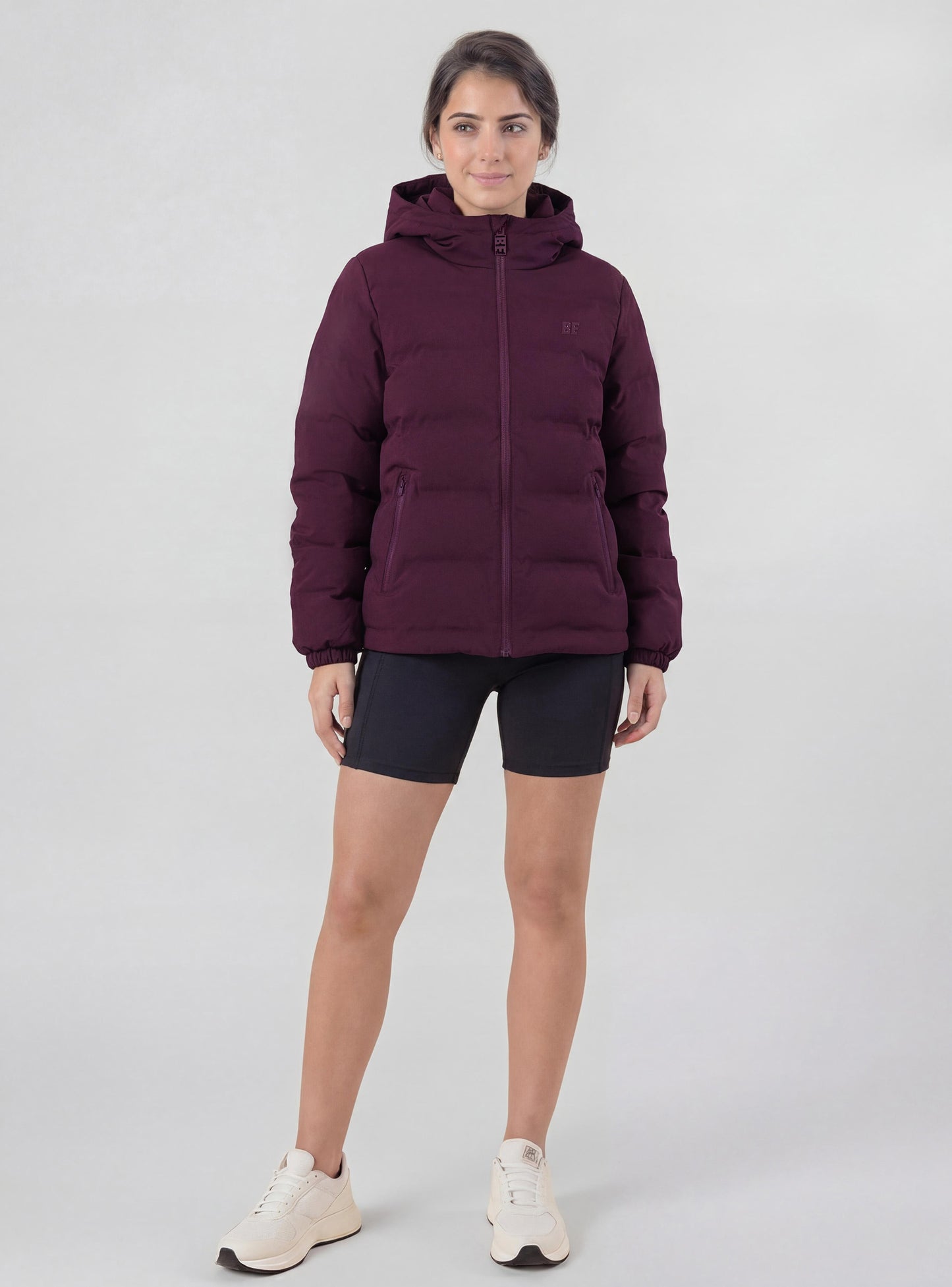 Parka Margarita color burdeo