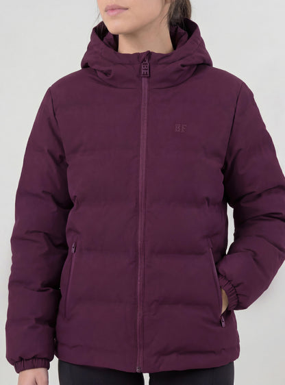 Parka Margarita color burdeo