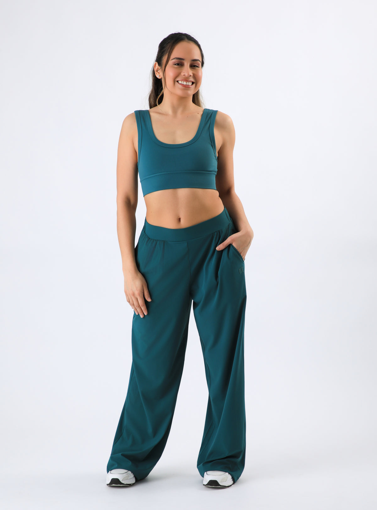 Pantalón Matilde color petroleo