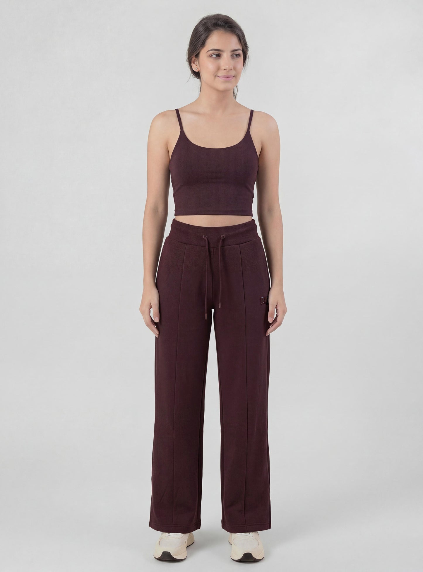 Pantalón Allure color café oscuro