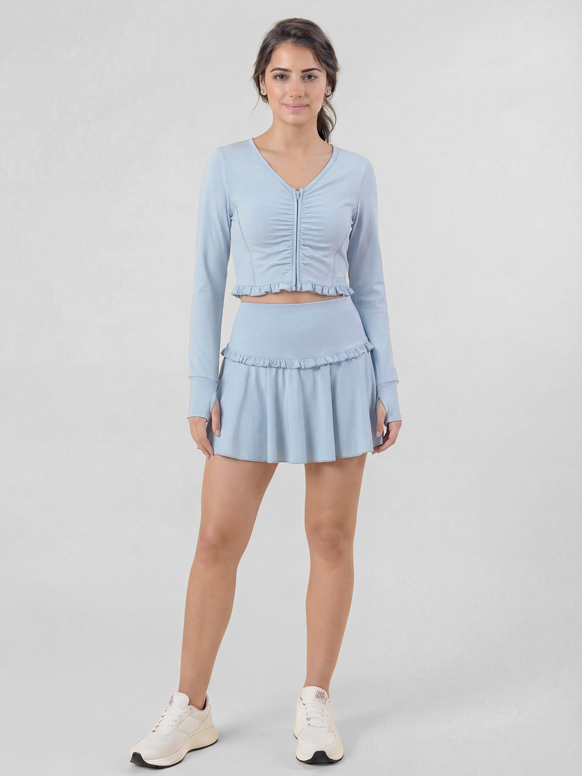 Falda Short Alessia color celeste