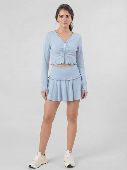 Falda Short Alessia color celeste