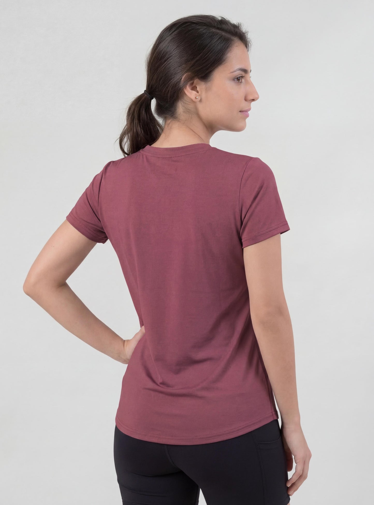 Polera Celestina color rosado oscuro