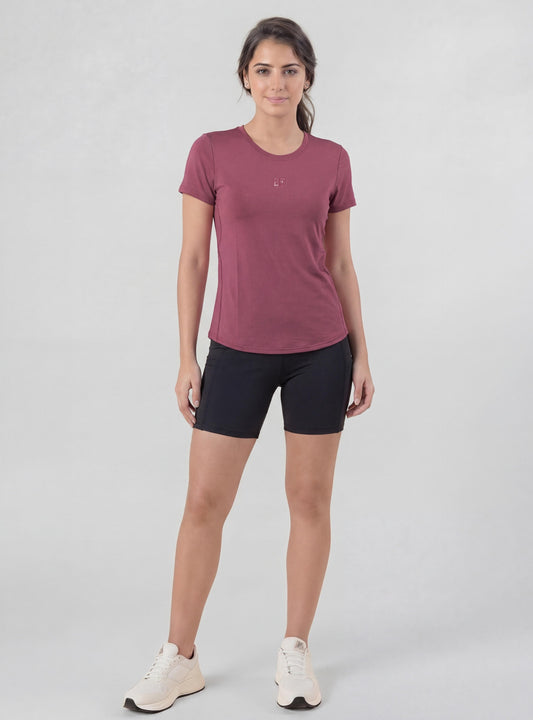 Polera Celestina color rosado oscuro