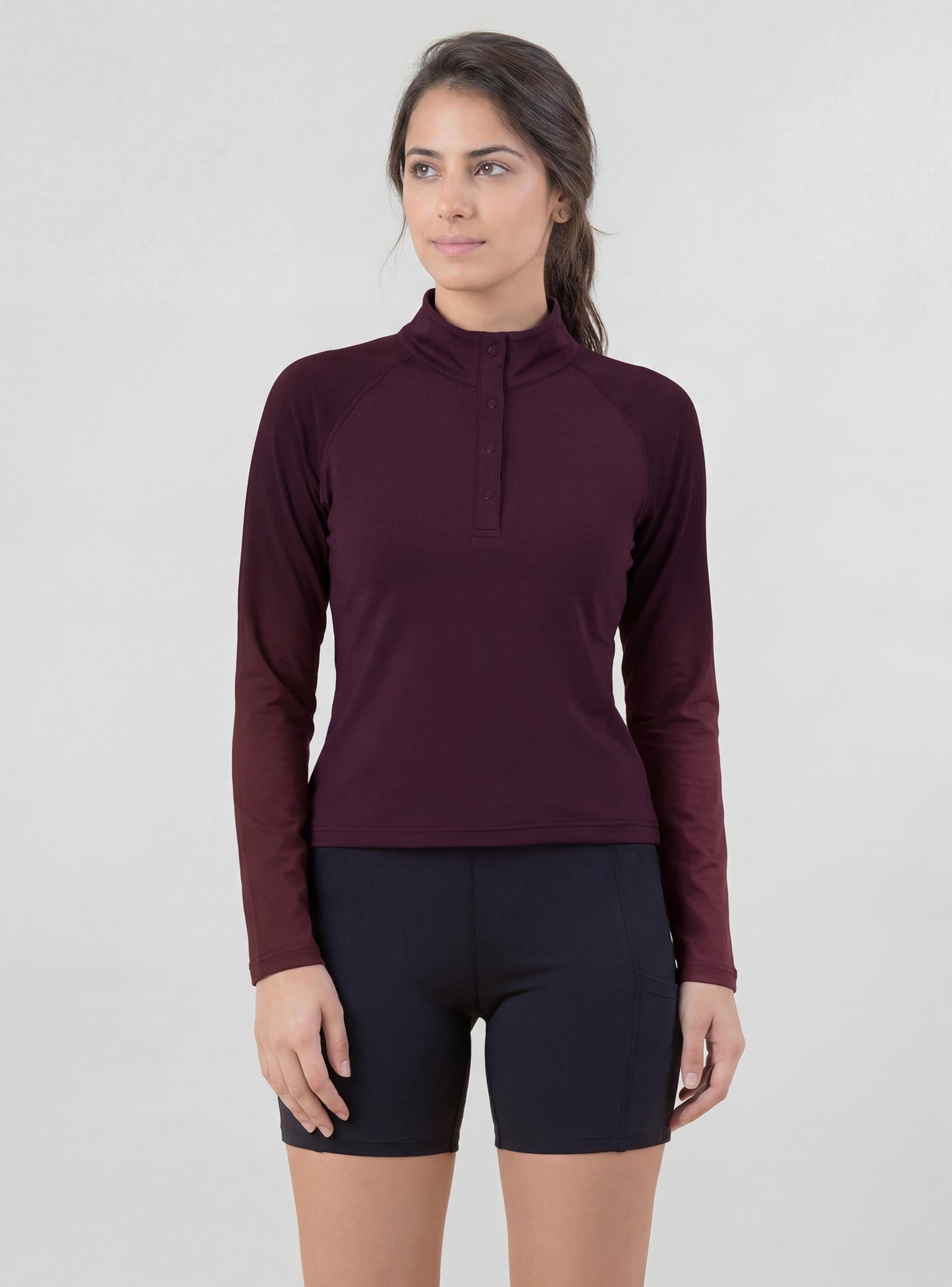 Polera Antonella color burdeo