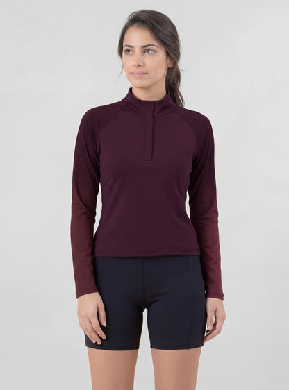 Polera Antonella color burdeo