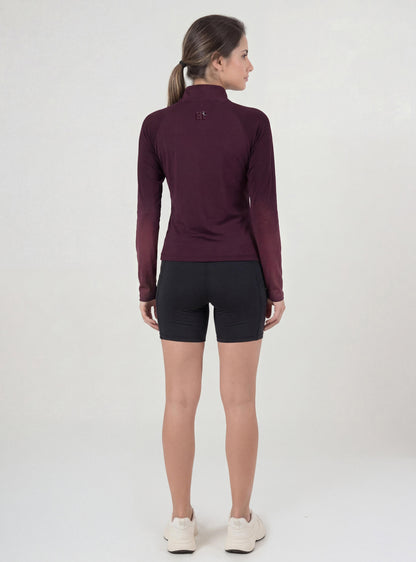 Polera Antonella color burdeo