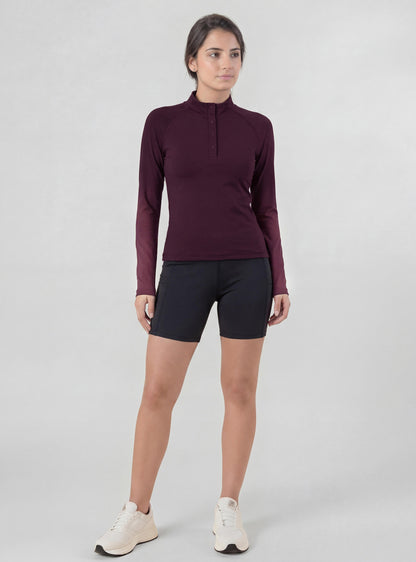 Polera Antonella color burdeo