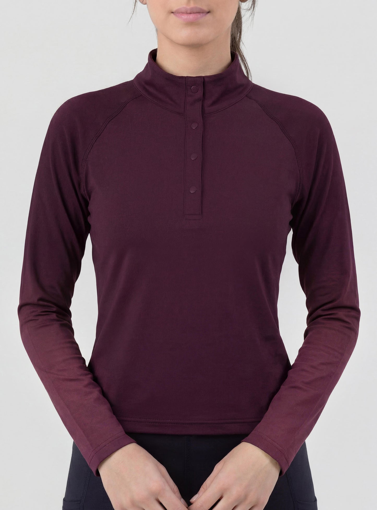 Polera Antonella color burdeo