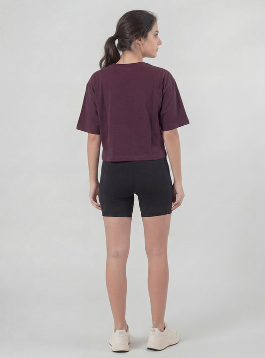 Polera Loisa color burdeo
